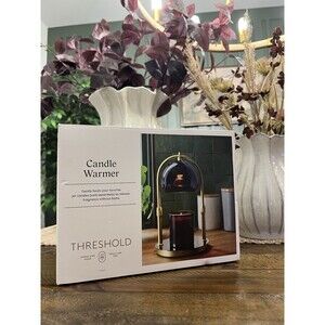 Candle Lamp Warmer Arched Gold and Black - Threshold NEW